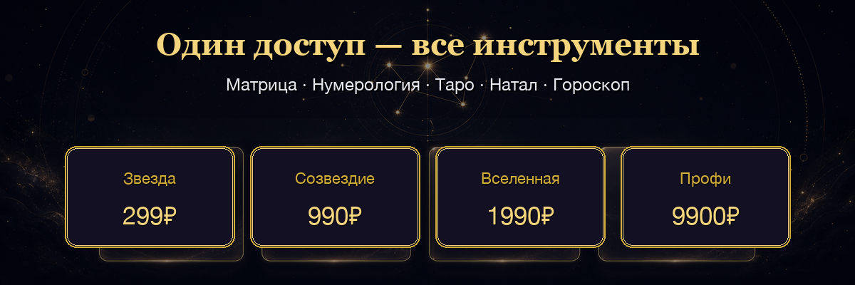 Подписка открывает все инструменты эзо-экосистемы